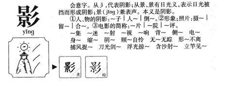 影的意思|影的意思